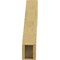 Ekena Millwork 5-inch W x 18-inch D x 24-inch H Geneva Rough Cedar Woodgrain TimberThane Knee Brace, Primed BRCUR05X18X24GNVRCPR - alternate 4